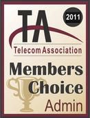 Members Choice Award - Admin (2011) - Telecom Association